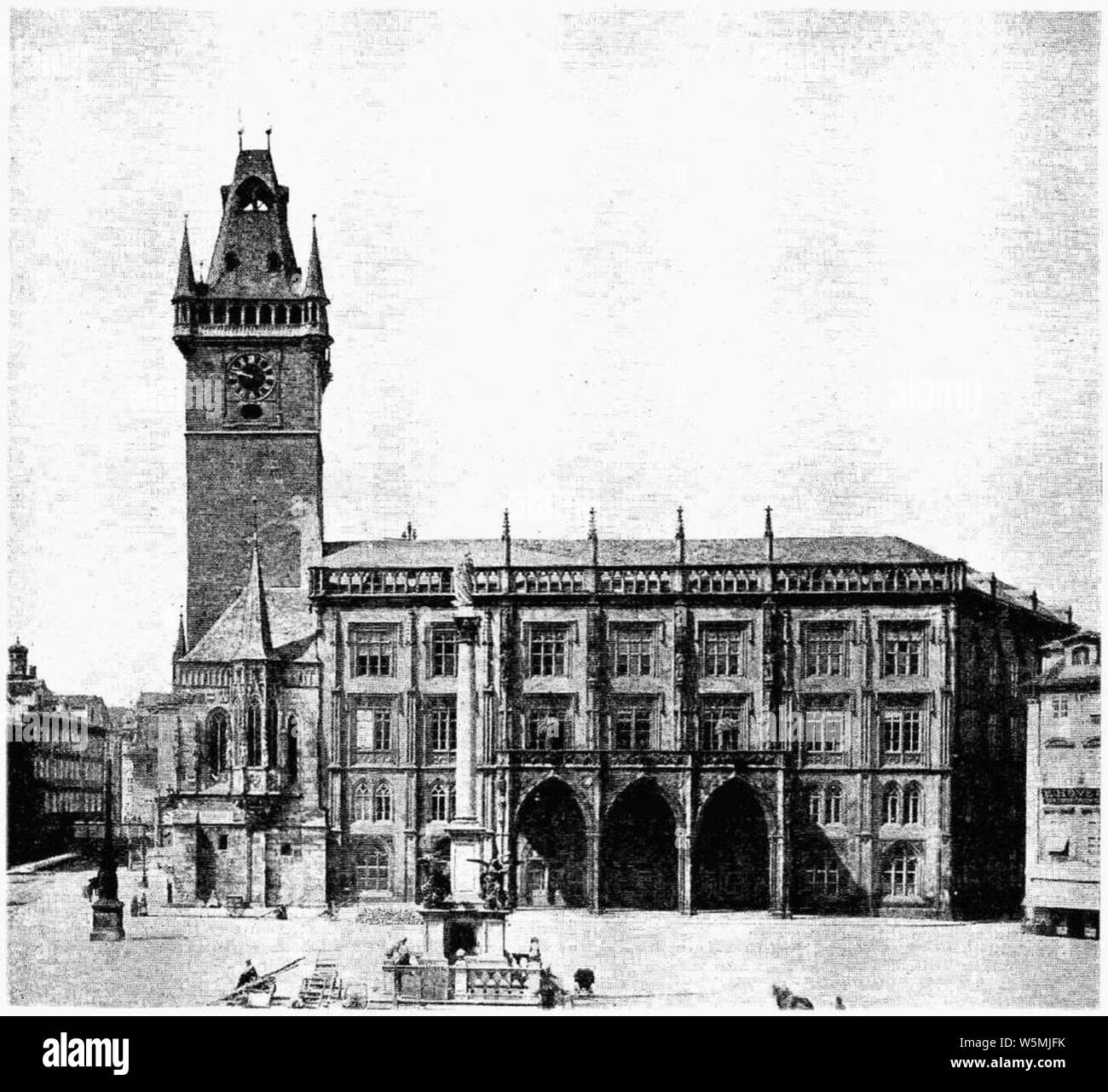 D173- Praga, hotel de ville - liv3-CH08. Foto Stock