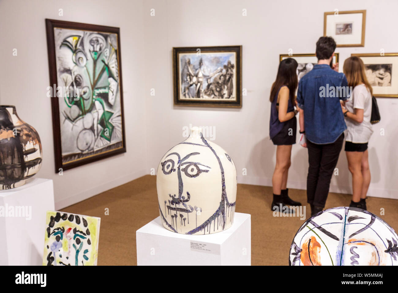 Miami Beach Florida, Miami Beach Convention Center, Art Basel, mostra annuale di opere d'arte, contemporaneo, gallerie, gallerie, dealer, affare Foto Stock