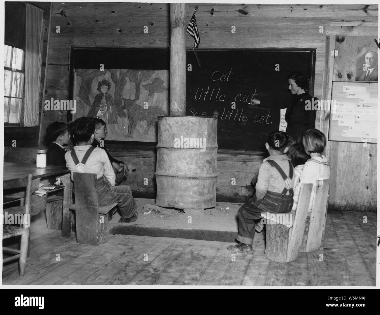 Farm Security Administration: Scuola in Alabama Foto Stock