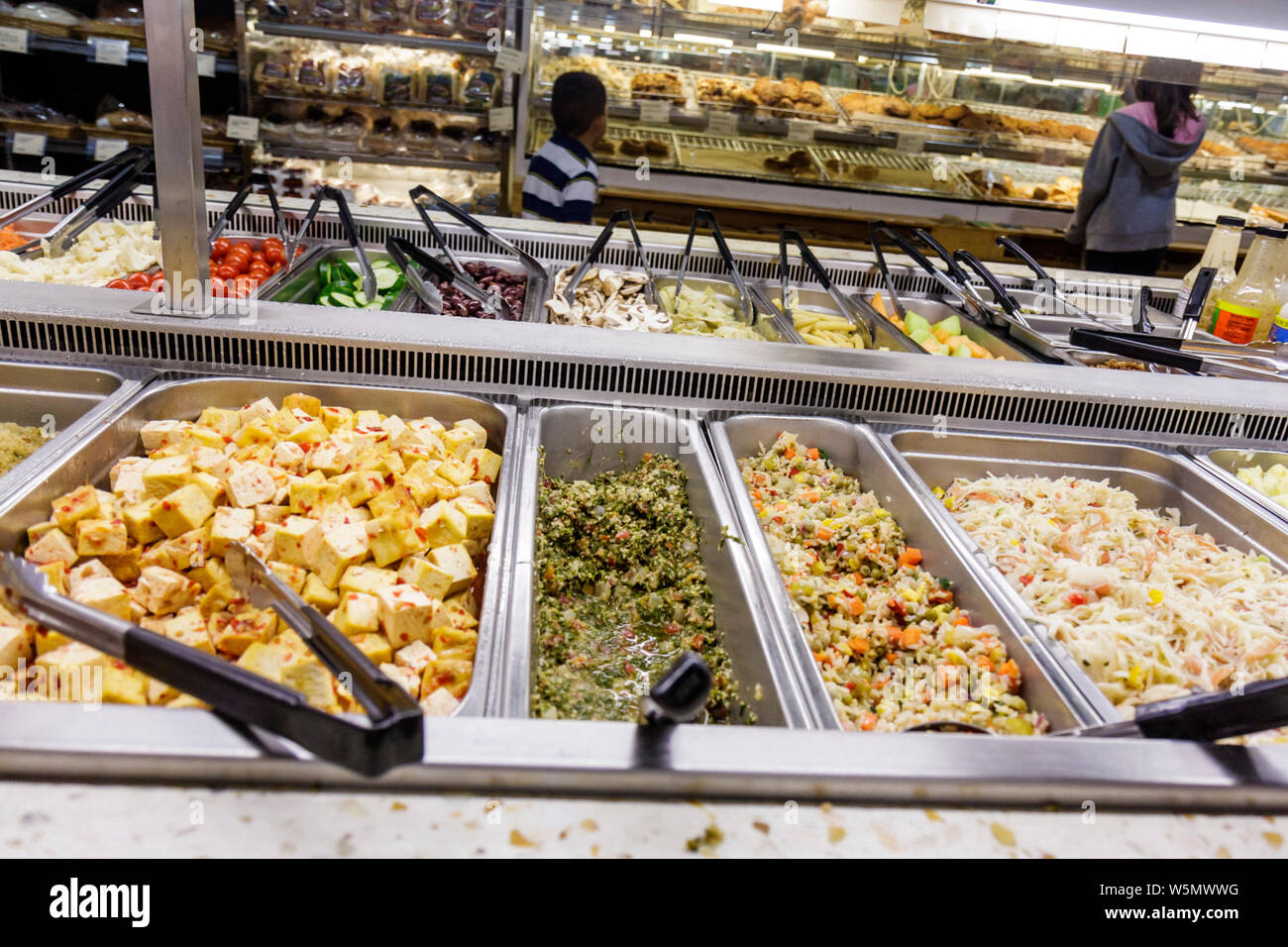 Miami Beach Florida,Whole Foods Market,azienda,generi alimentari,naturale,biologico,shopping shopper shopping negozi di mercato mercati di mercato di acquisto sellin Foto Stock