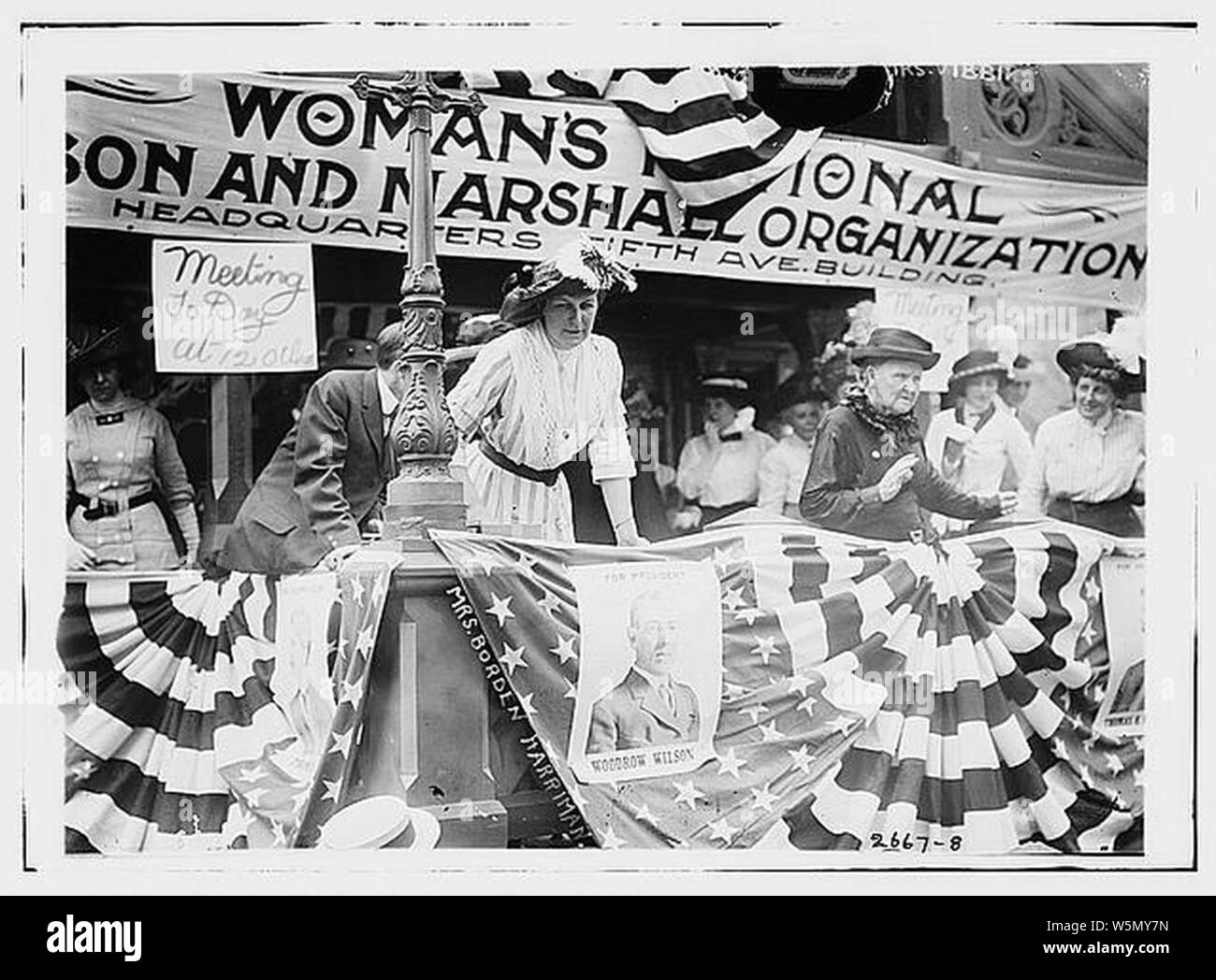 Daisy Harriman democratica a rally in Union Square. Foto Stock