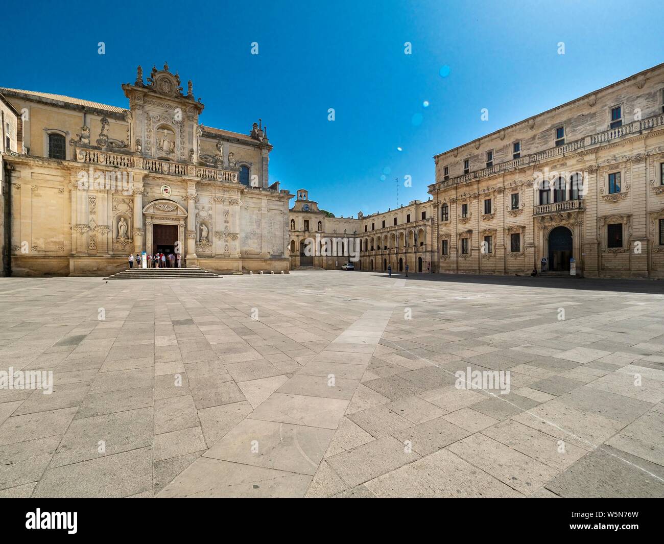 Duomo di Lecce, Piazza del Duomo, il Campanile, Lecce, Puglia, Italia Foto Stock