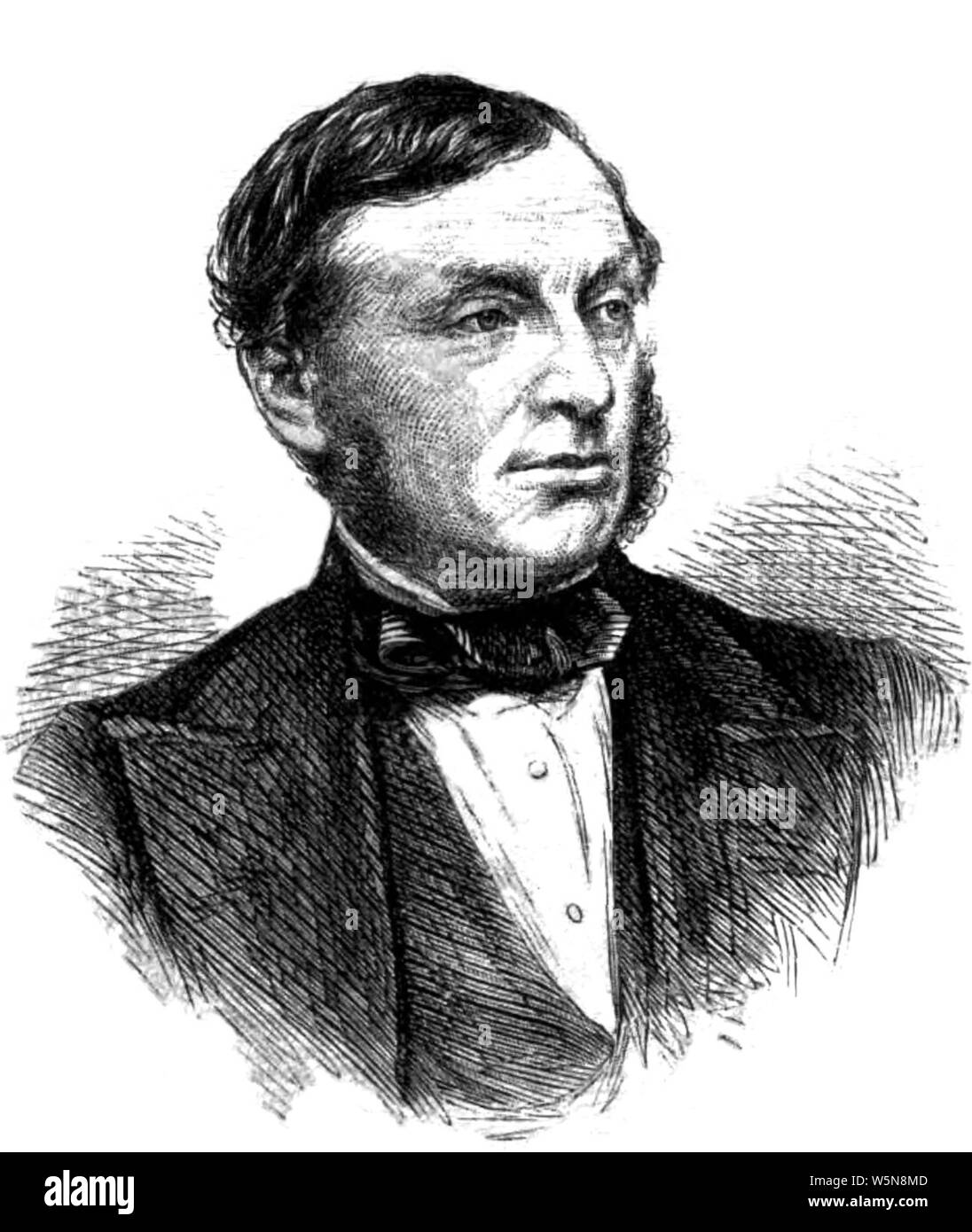 Daniel Gooch da Thomas Dewell Scott (Illustrated London News, 1866-12-08). Foto Stock