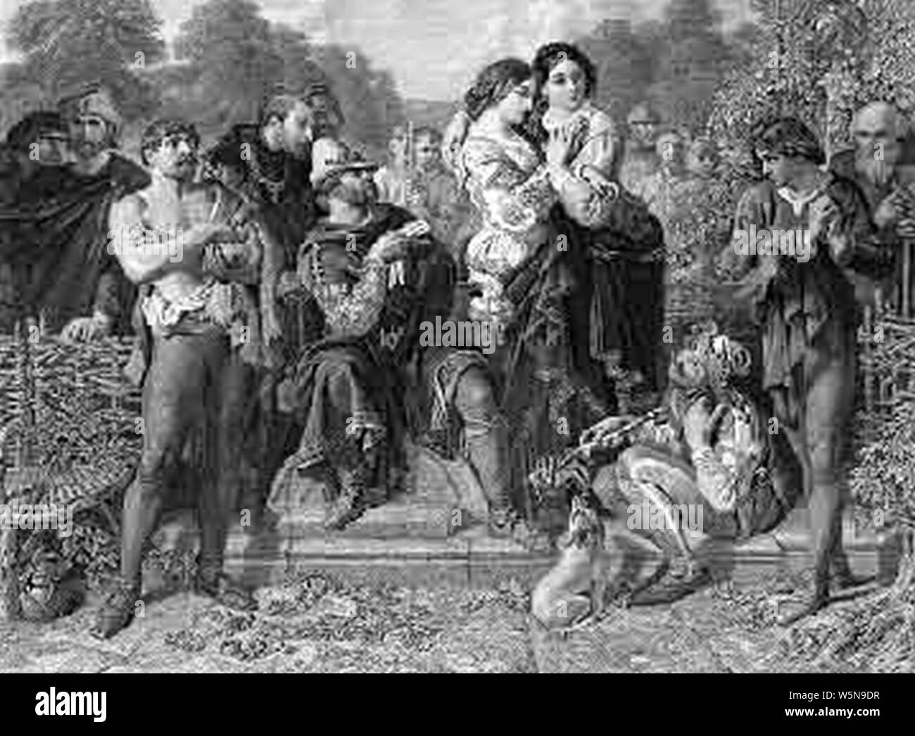 Daniel Maclise Malvolio e la contessa (1840). Foto Stock