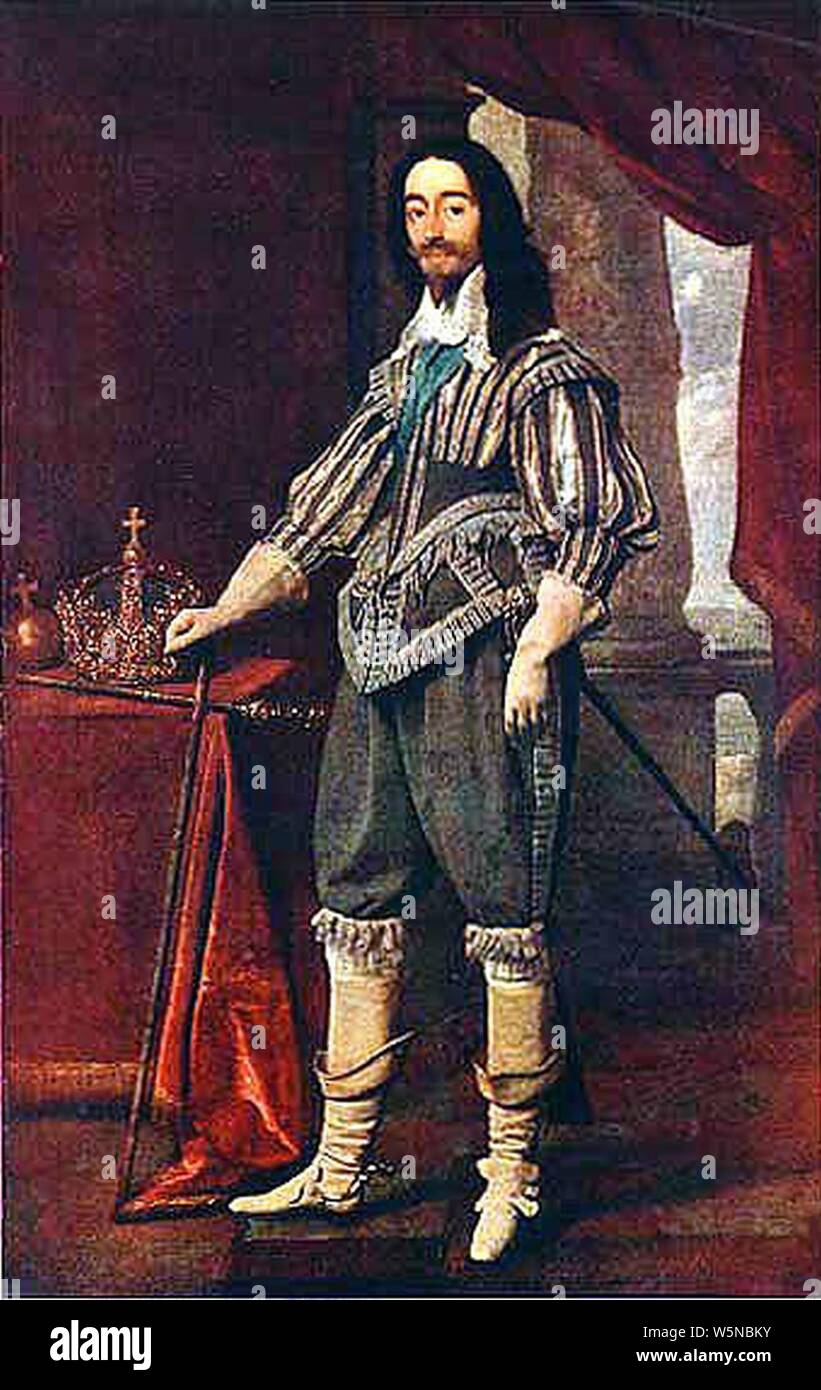 Daniel-Mytens-Charles-I 1625-1649. Foto Stock