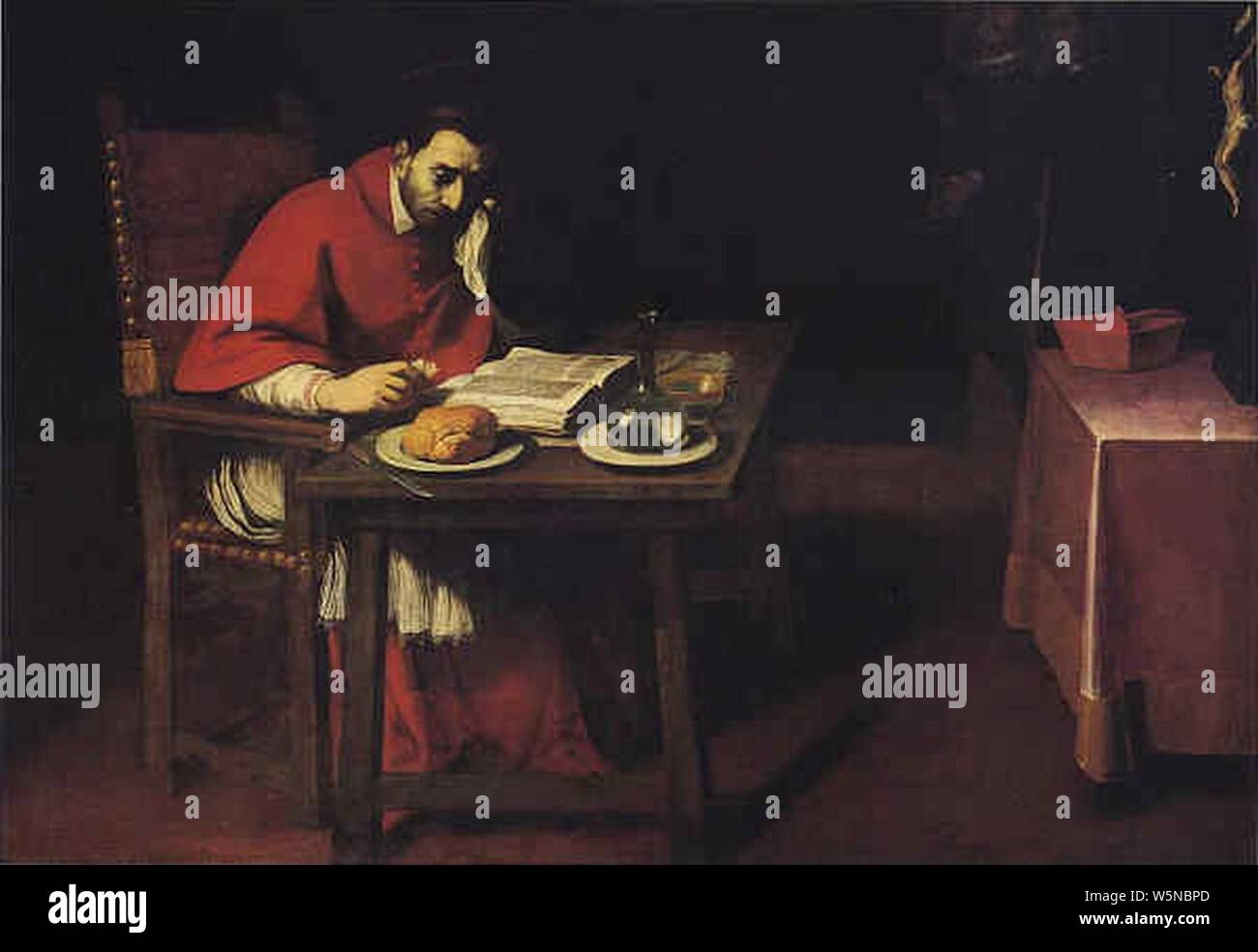 Daniele Crespi - cena di San Carlo Borromeo. Foto Stock