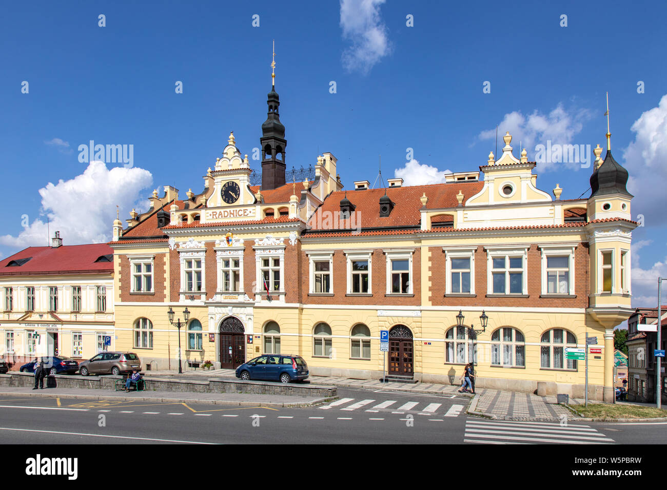 Radnice Hořovice Vi, Stredocesky kraj, Ceska republika / town hall Horovice, Central Bohemian Region, Repubblica Ceca Foto Stock