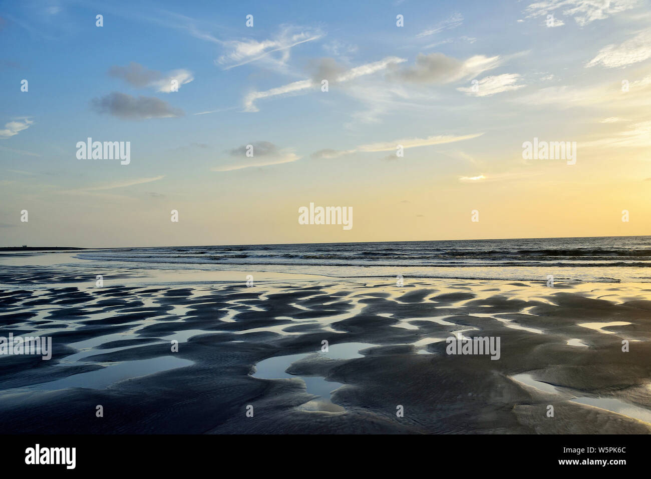 Spiaggia Surwada Tithal Valsad Gujarat India Asia Foto Stock