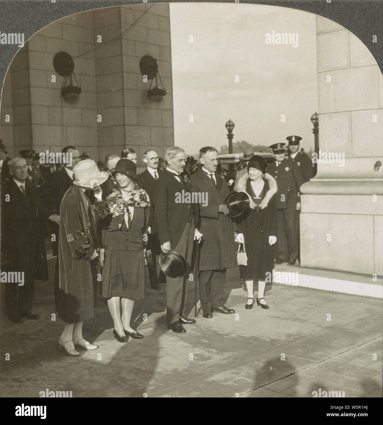 Arrivo di Ramsay MacDonald, il Premier britannico, a Washington D.C., il 4 ottobre 1929. Foto Stock