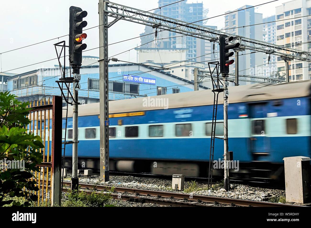 Ram Mandir Stazione ferroviaria Mumbai Maharashtra India Asia Foto Stock