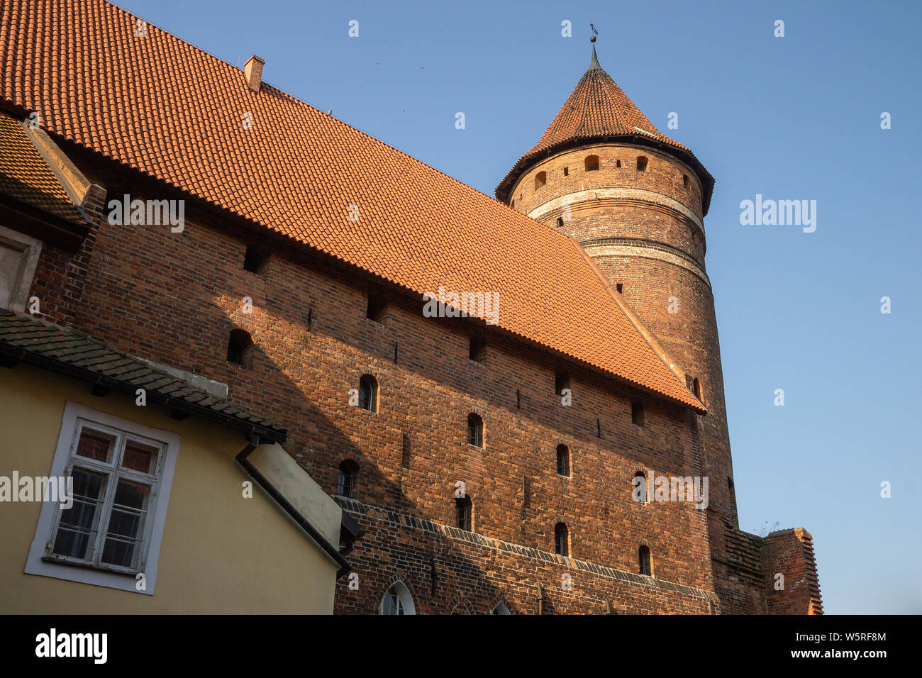 Castello medievale in Olsztyn, Polonia Foto Stock