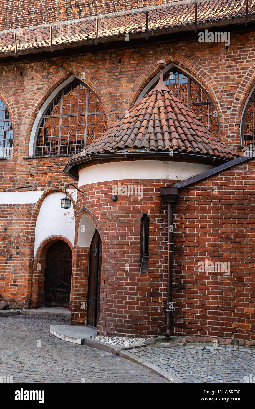 Castello medievale in Olsztyn, Polonia Foto Stock