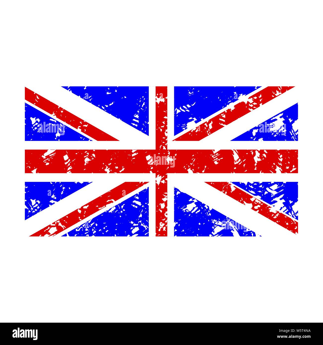 Timbro di gomma bandiera Regno Unito. Paese di bandiera uk, emblema nazionale timbro di tenuta, illustrazione vettoriale Illustrazione Vettoriale