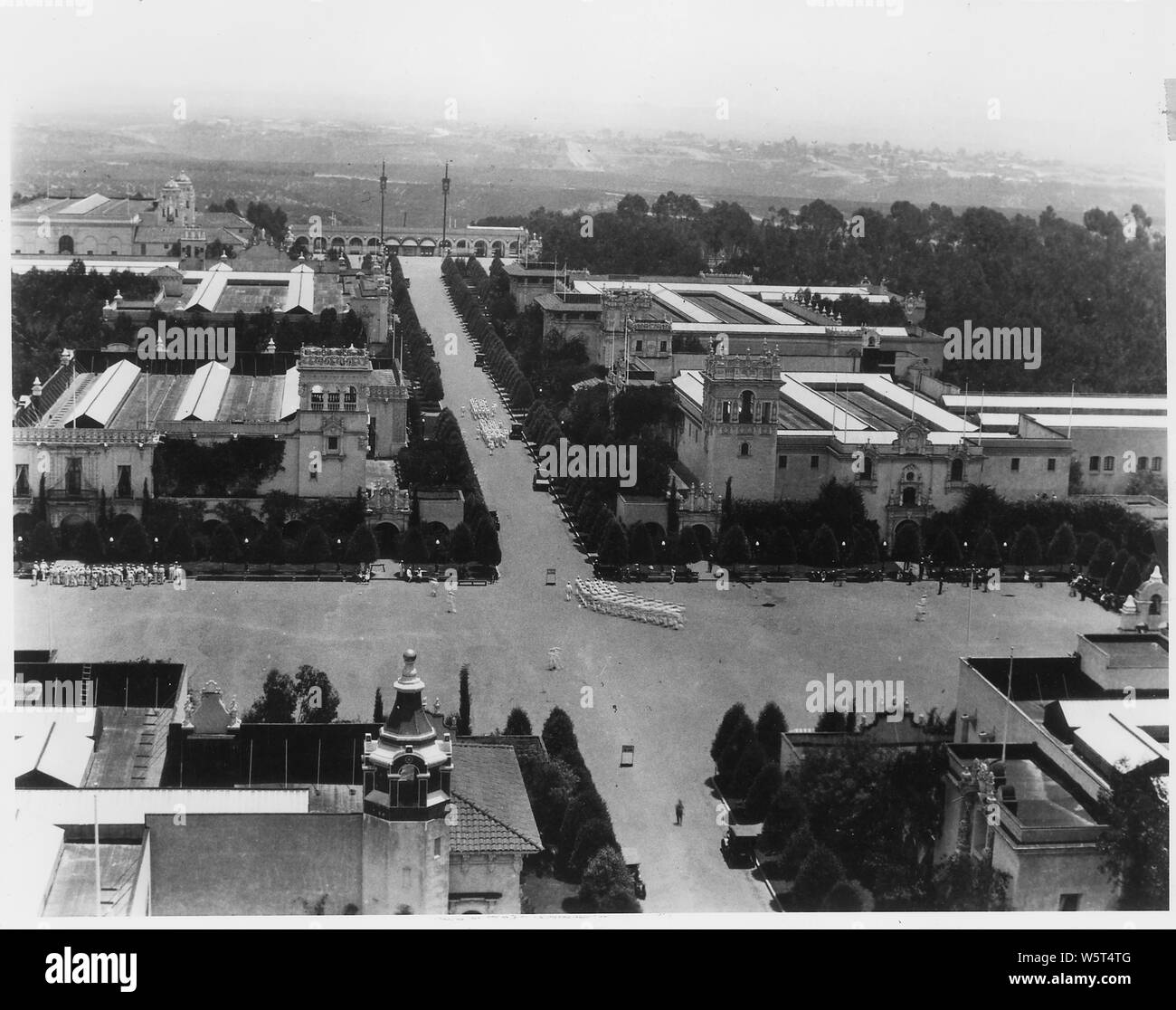 Il vecchio Palazzo delle Esposizioni, U.S. Naval Training Station, San Diego, California. Foto Stock