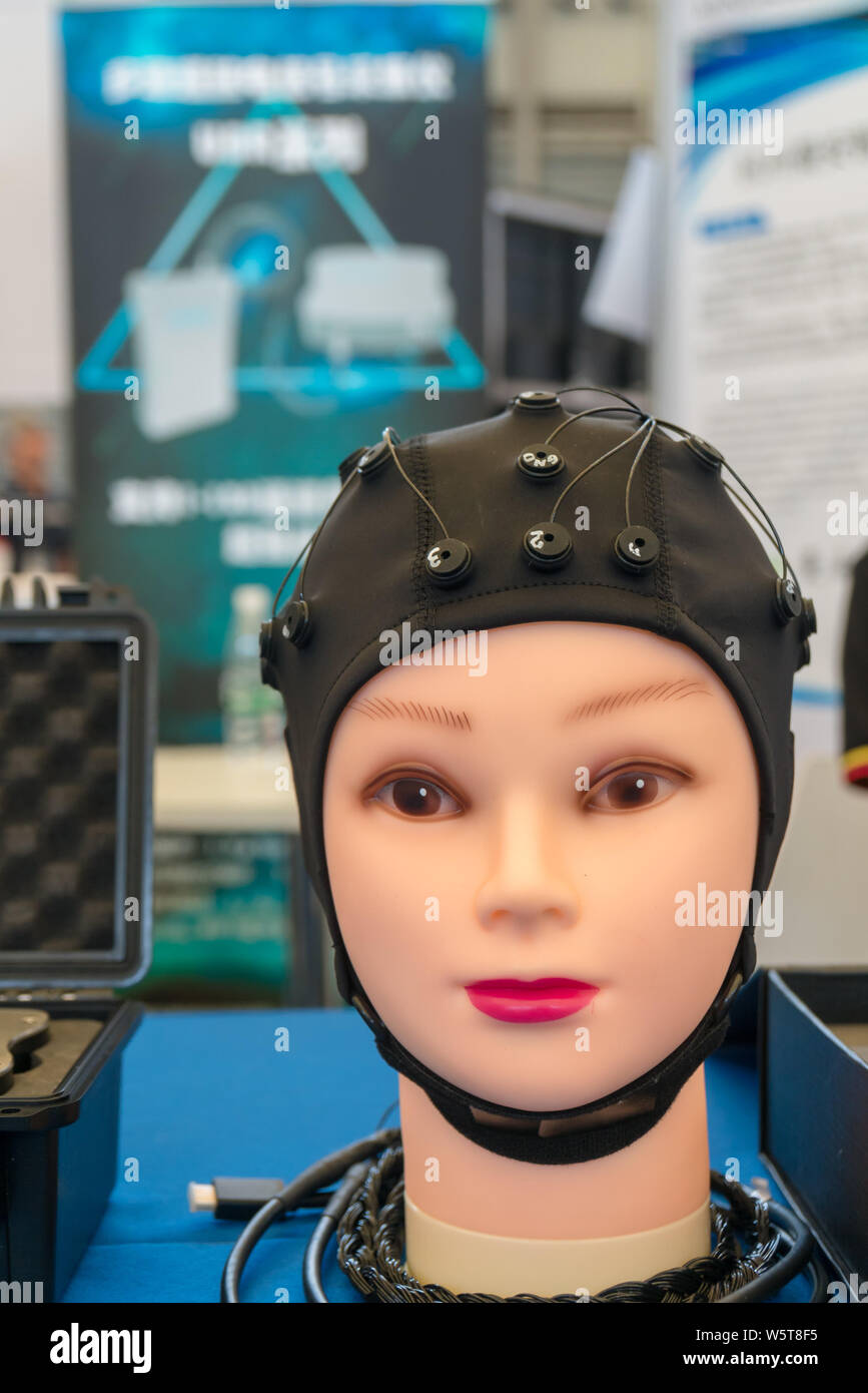 Vista del 2019 International Consumer Electronics Show Asia (CES Asia 2019) in Cina a Shanghai, 11 giugno 2019. Prevedibile evoluzione della tecnologia come Foto Stock