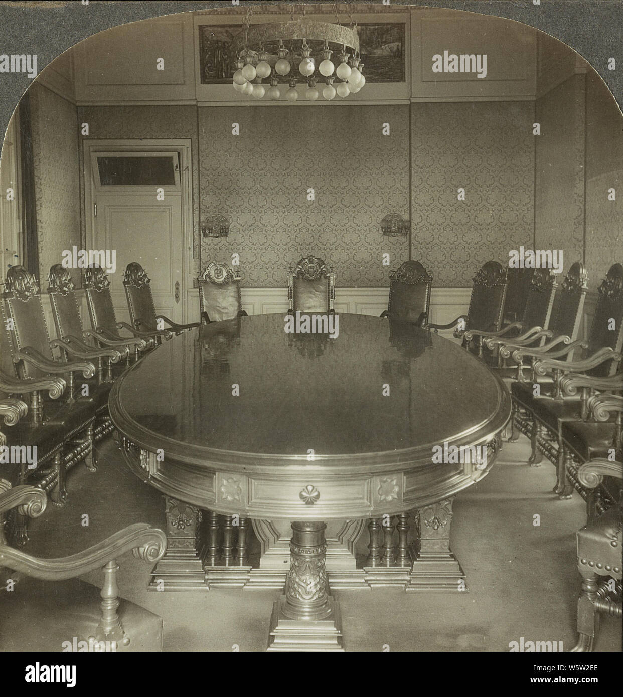 La sala del consiglio direttivo, Pan-American Union Building, Washington D.C.1928. Foto Stock
