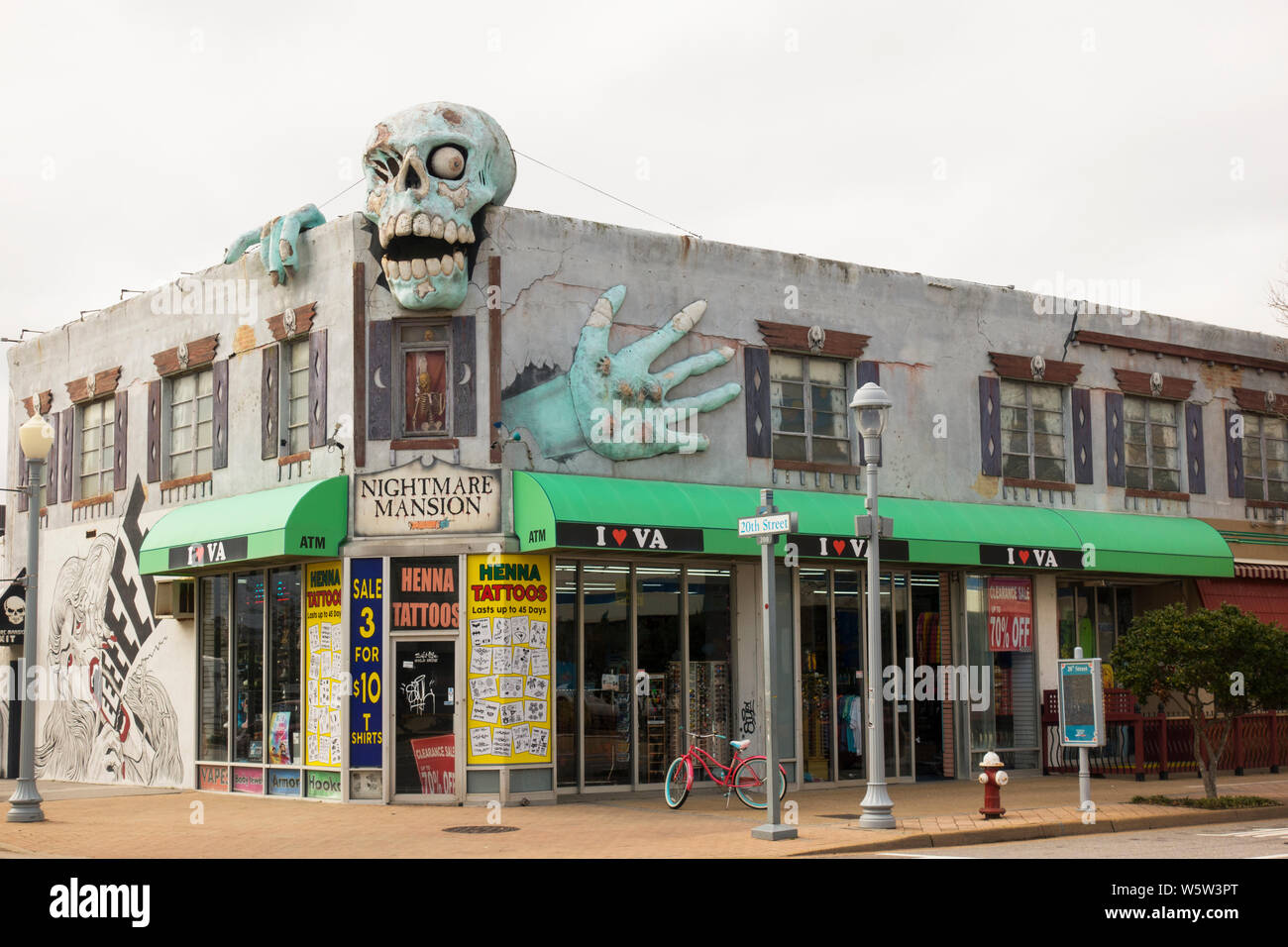 Incubo Haunted Mansion House in Virginia Beach VA Foto Stock