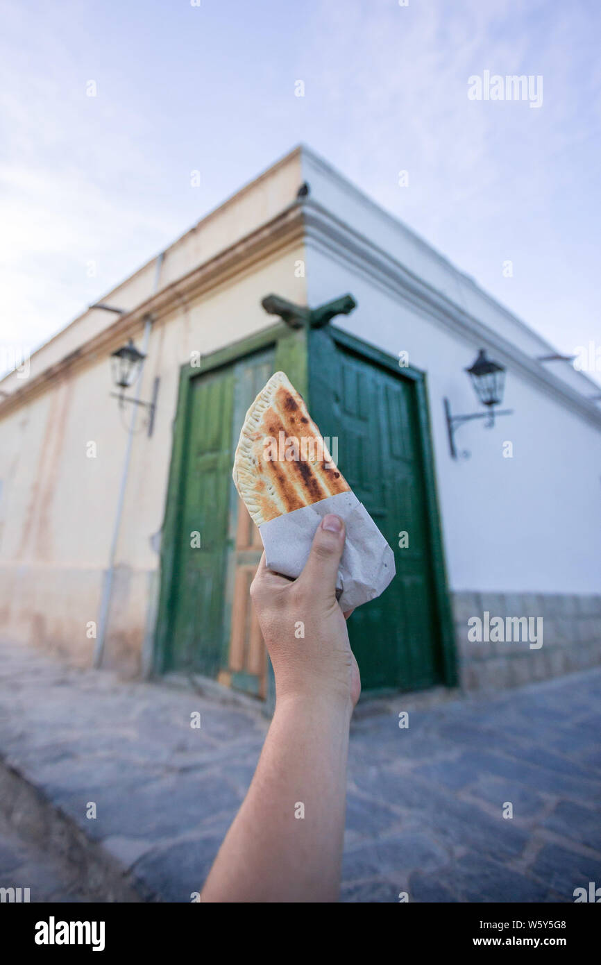 Empanada è cibo regionale da nord argentino Foto Stock