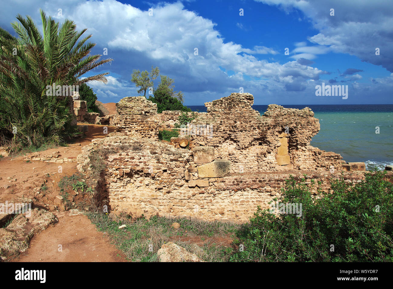 Tipaza rovine romane in Algeria, Africa Foto Stock