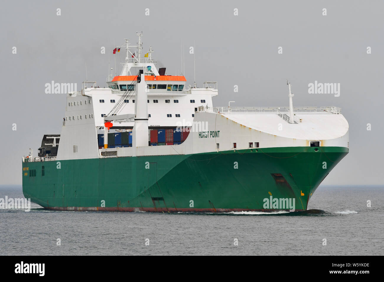 RO-RO-nave Hurst punto Foto Stock