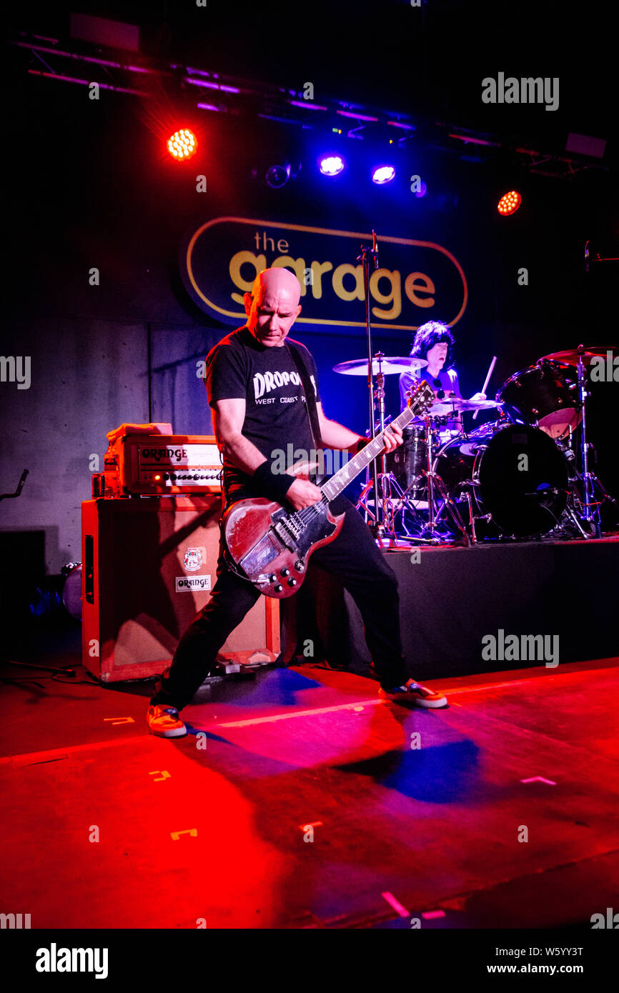 Marky Ramone's Blitzkrieg, Martin Blitz, Greg Hetson, Pela Glasgow 24 Luglio 2019 Foto Stock