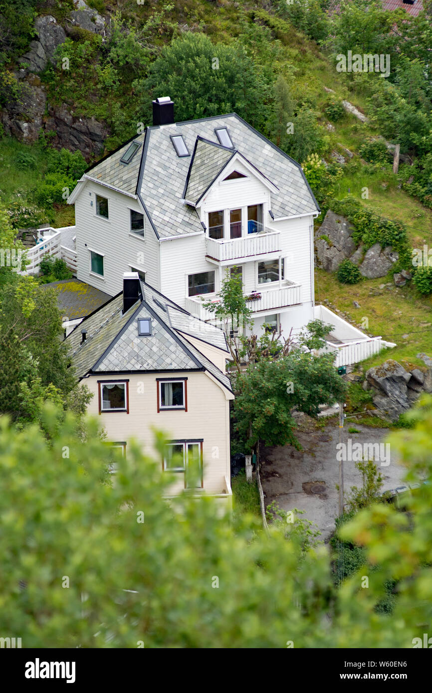 Crociera SILVERSEA Silver Wind a Alesund in Norvegia Foto Stock