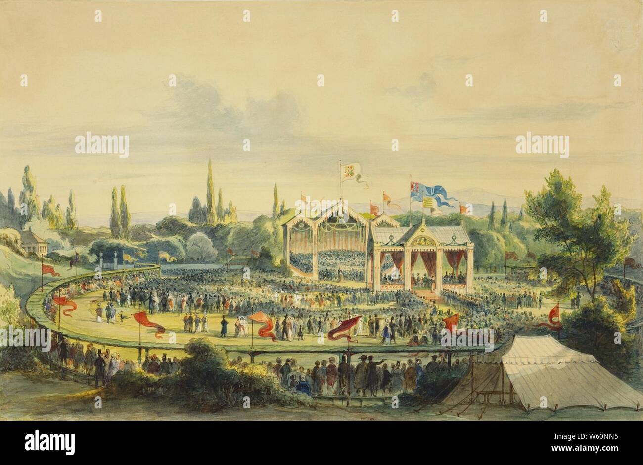 Das Liederfest nel gotha 1. Settembre 1845. Foto Stock