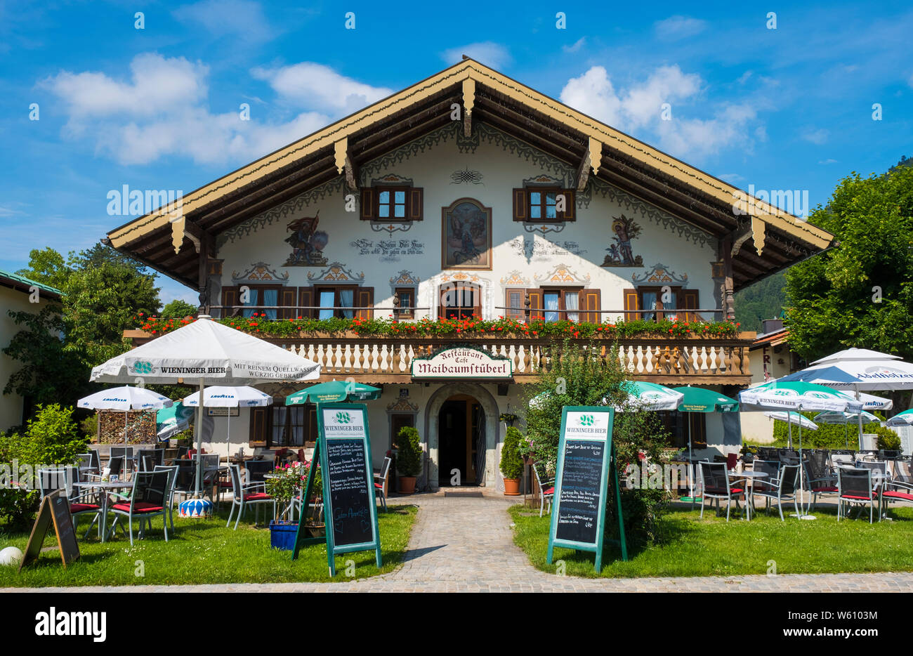 Ruhpolding in Baviera, Germania, Europa. Foto Stock