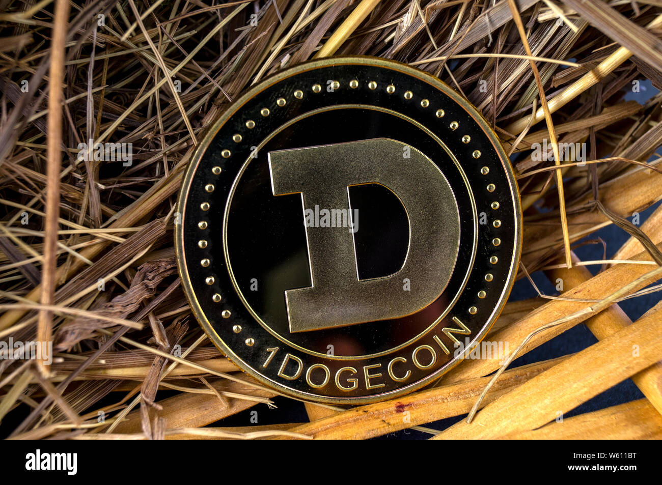 DOGE Dogecoin cryptocurrency mezzi di pagamento nel settore finanziario Foto Stock