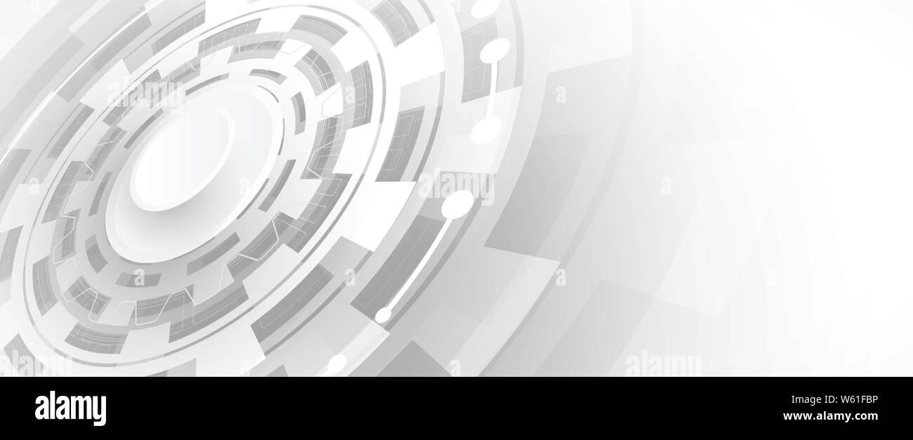 Abstract tech sfondo. La tecnologia avveniristica interfaccia con forme geometriche Illustrazione Vettoriale