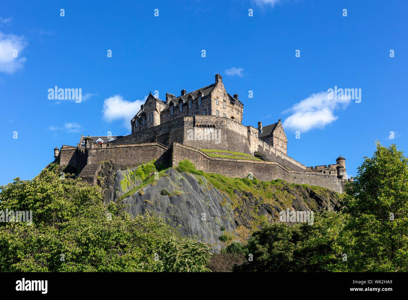 Il Castello di Edimburgo, Edimburgo, Scozia, Regno Unito Foto Stock