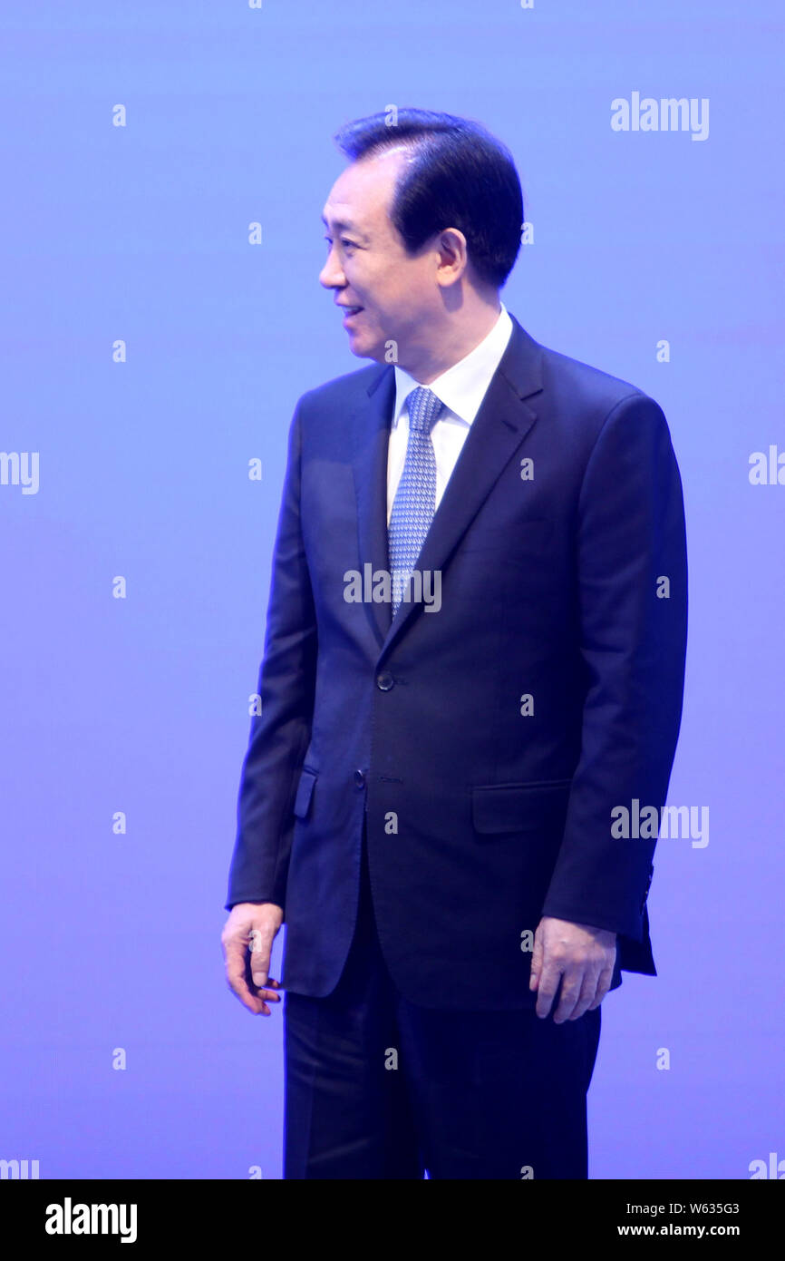 Xu Jiayin (Hui Ka Yan), presidente del gruppo Evergrande, partecipa a un evento un giorno dopo il centoventesimo anniversario della sua Alma Mater Wuhan University di Scien Foto Stock