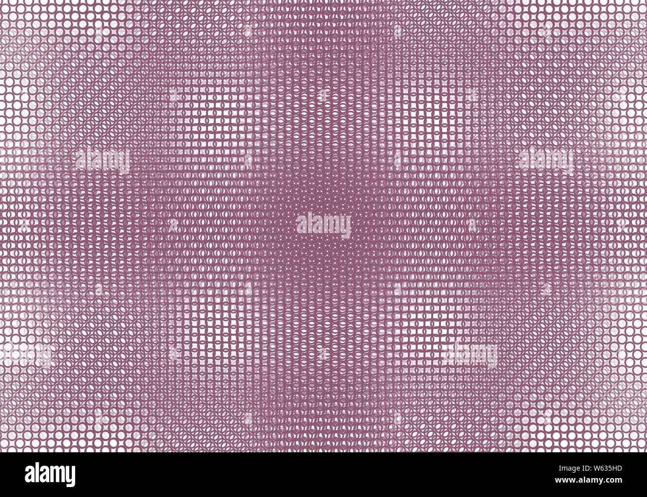 Crimson Red disegnati a mano retrò anelli tappezzeria raster la configurazione di sfondo con forma quadrata gradienti Foto Stock