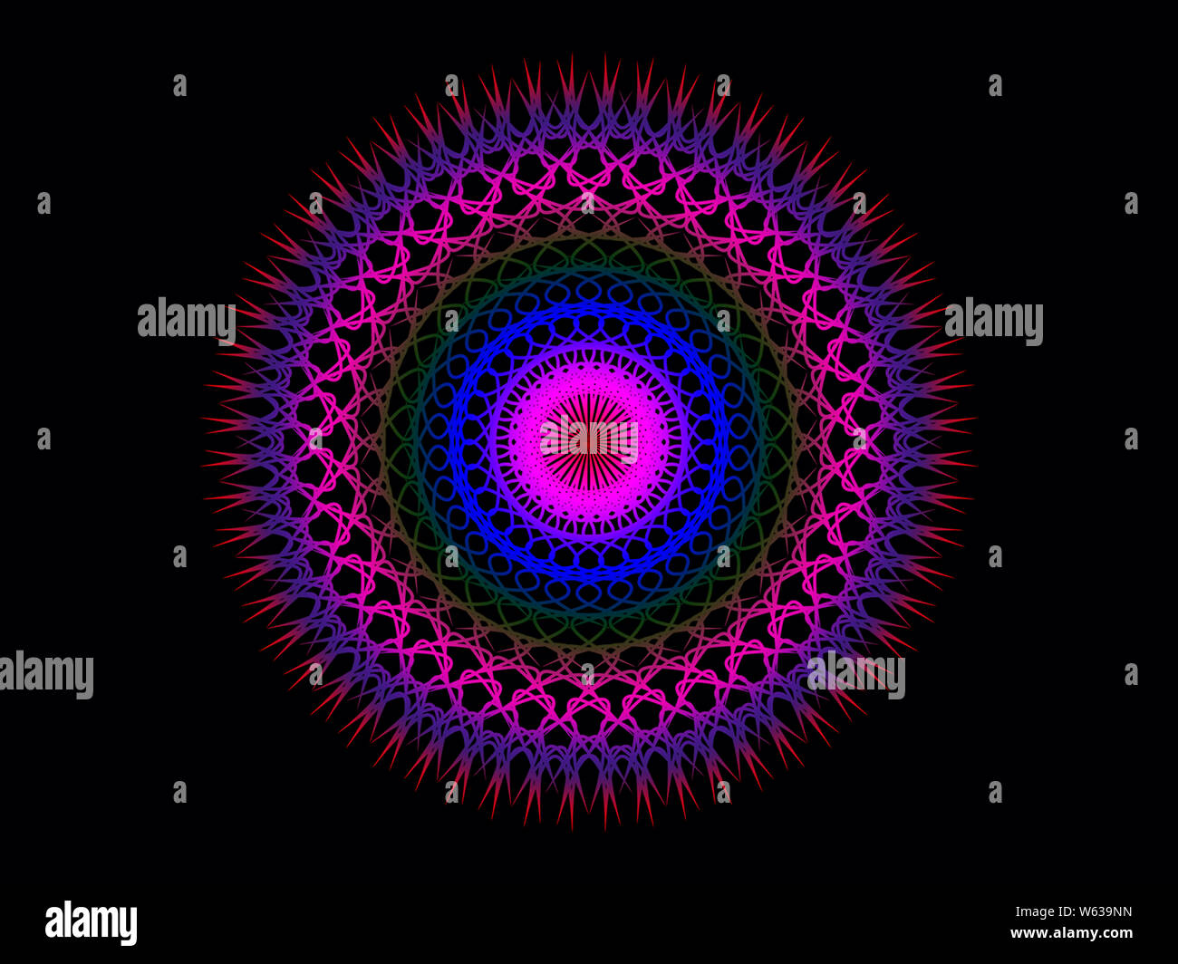 Psichedelia design colorato sfondo Foto Stock