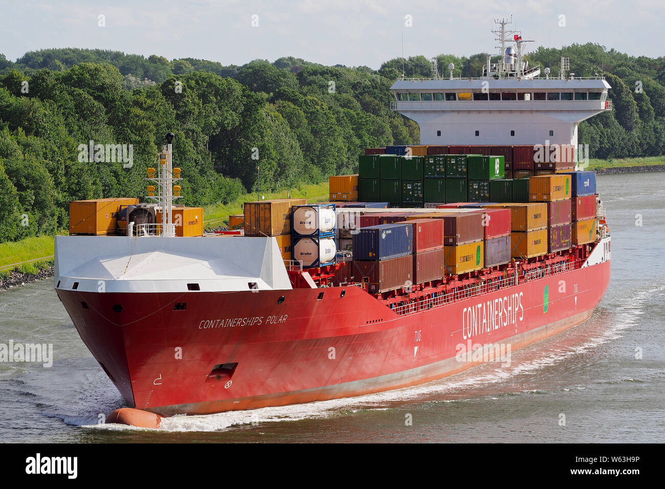 Navi portacontainer Polar Foto Stock
