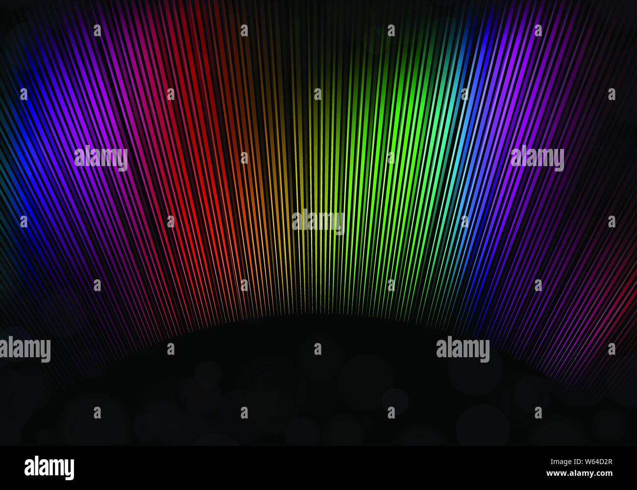 Sfondo astratto con linee nei colori dell'arcobaleno. Illustrazione Vettoriale