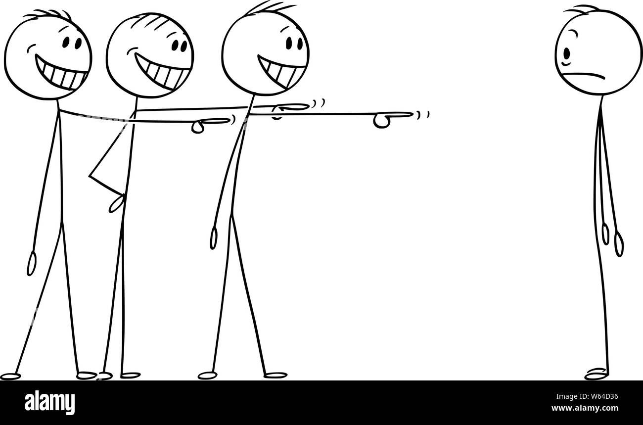 Vector cartoon stick figura disegno illustrazione concettuale di sconvolto l'uomo o l uomo d affari che ha fatto qualche errore e ora è oggetto o di scherno o di irrisione. Illustrazione Vettoriale Vector cartoon stick figura disegno illustrazione concettuale di sconvolto l'uomo o l uomo d affari che ha fatto qualche errore e ora è oggetto o di scherno o di irrisione. Illustrazione Vettoriale