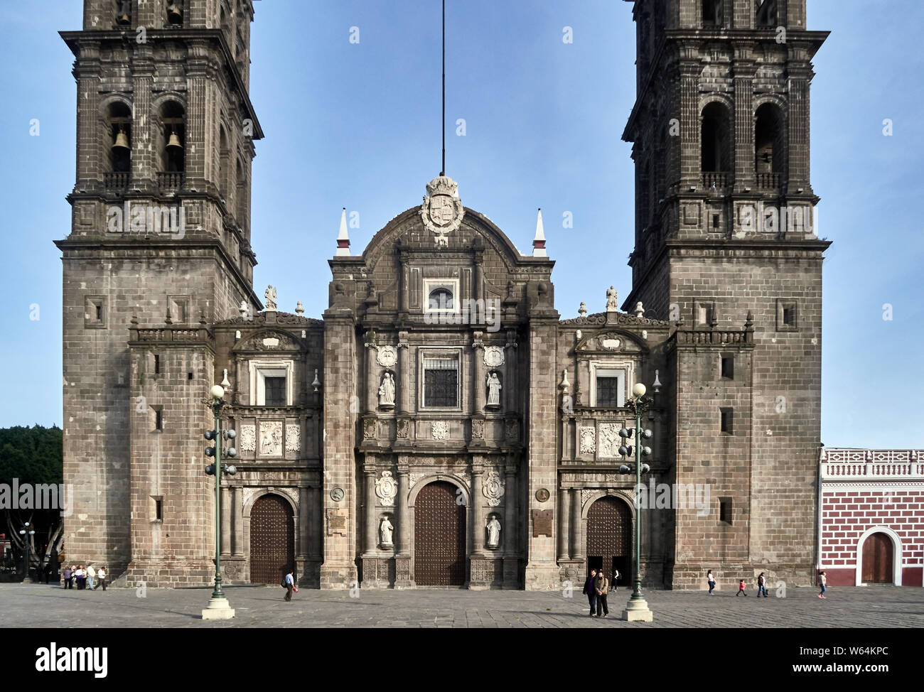 Messico, Puebla de los Angeles,Puebla Cattedrale è una chiesa cattolica romana Foto Stock