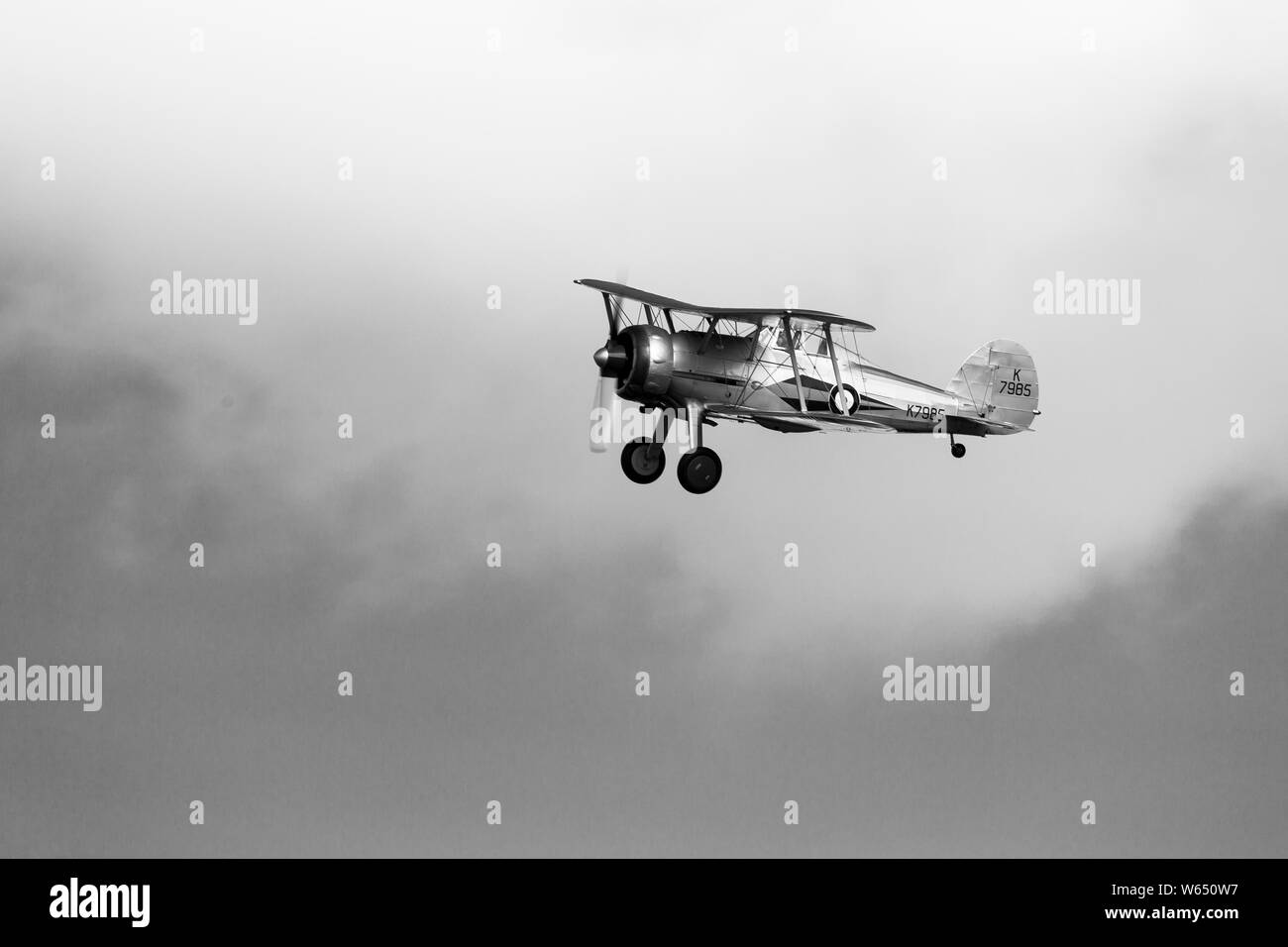 Gloster Gladiator, registrato G-AMRK (K7985) al vecchio operaio. Foto Stock