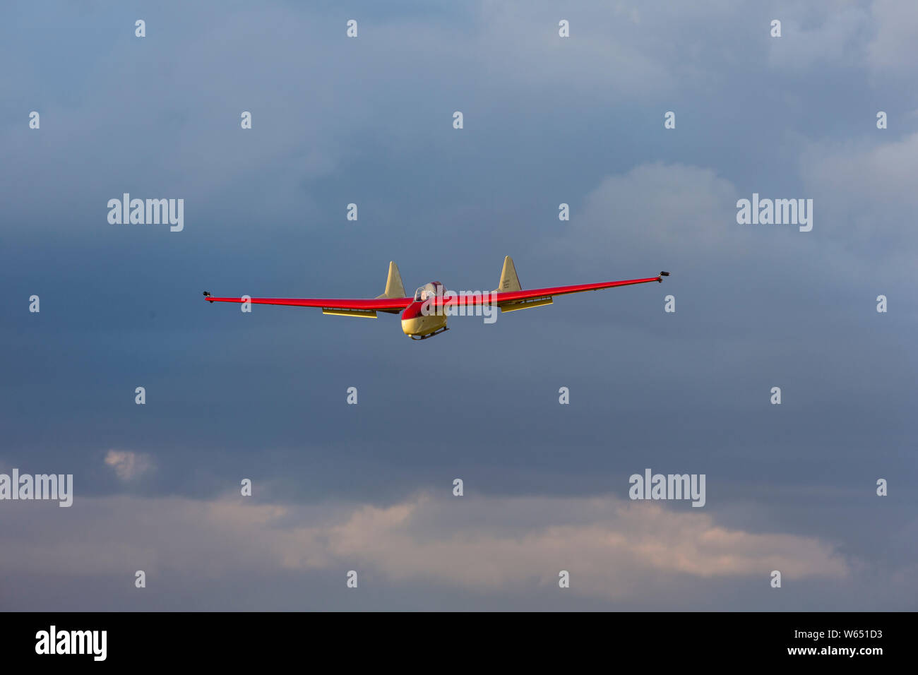 Fauvel AV-36 Glider, noto anche come "Flying Wing', visualizzazione di Old Warden. Foto Stock