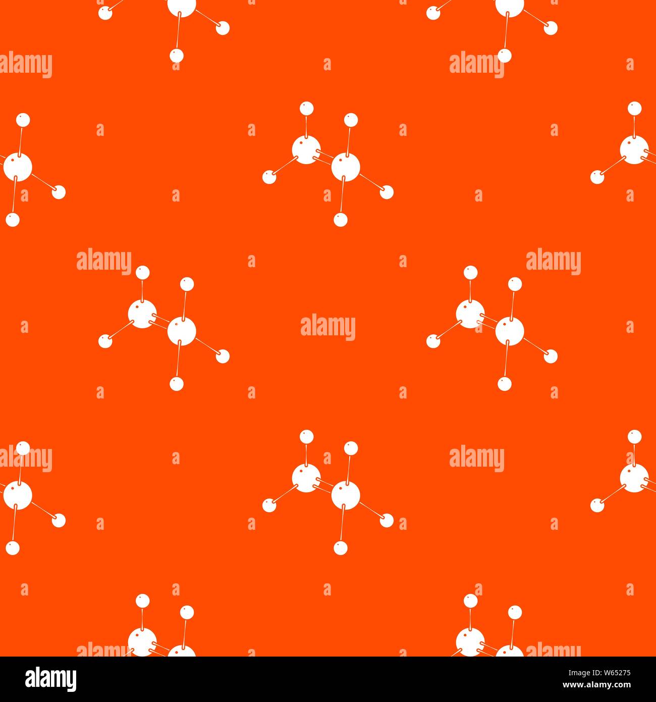 Modello di glicina vector orange Illustrazione Vettoriale