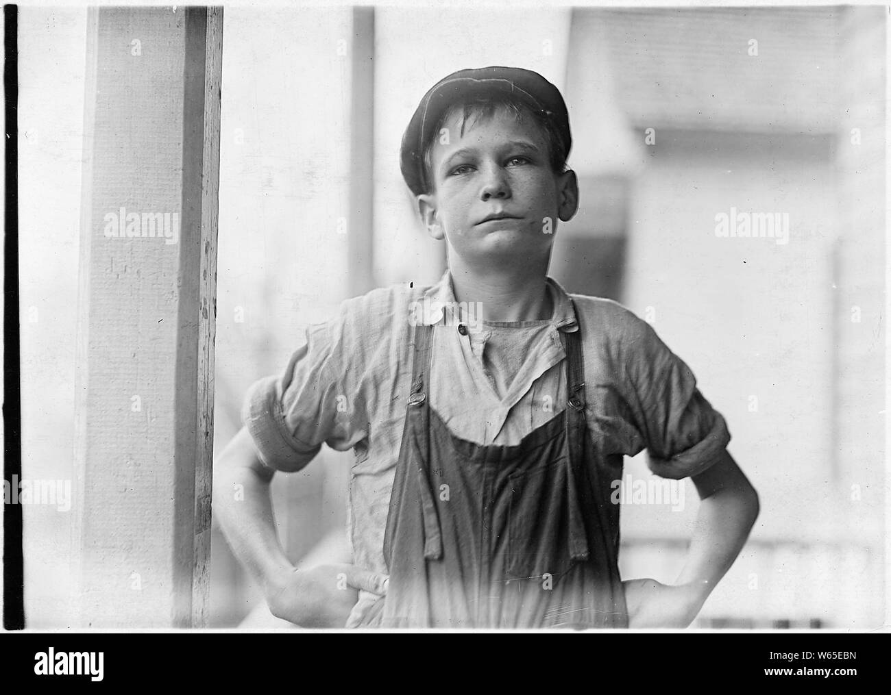 Furman Owens, 12 anni. Non è in grado di leggere. Non so A, B, C's. Sì voglio imparare ma non riesco a quando io lavoro tutto il tempo. Stato in mulini 4 anni, 3 anni in Olympia Mill, Columbia, S.C. Foto Stock
