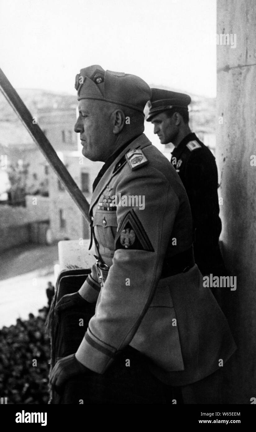 Benito Mussolini, 1930-45 Foto Stock