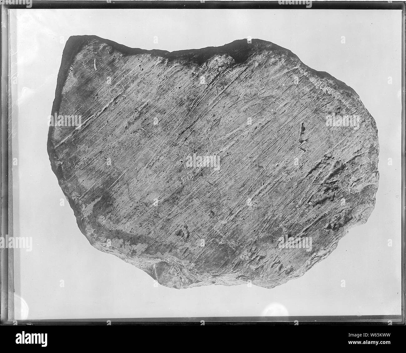 Boulder ghiacciate dalla Norvegia, Iowa (Benton County). Vecchio n. 365. Negativo distrutto da autorità amministrative del geologo, 1871 - 1878 Foto Stock