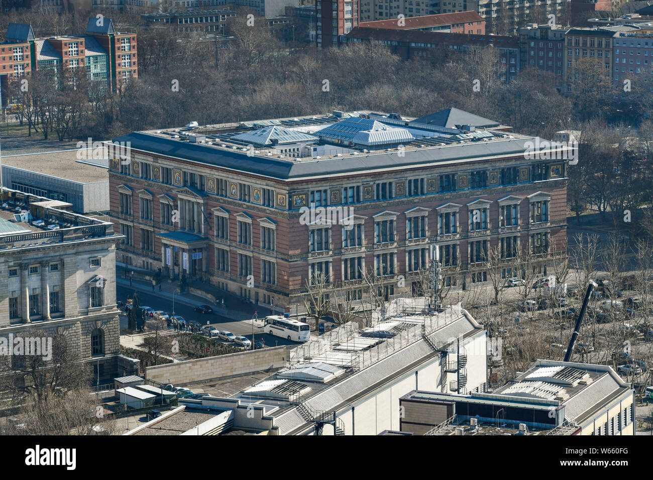 Martin-Gropius-Bau, Niederkirchnerstrasse, Kreuzberg di Berlino, Deutschland Foto Stock