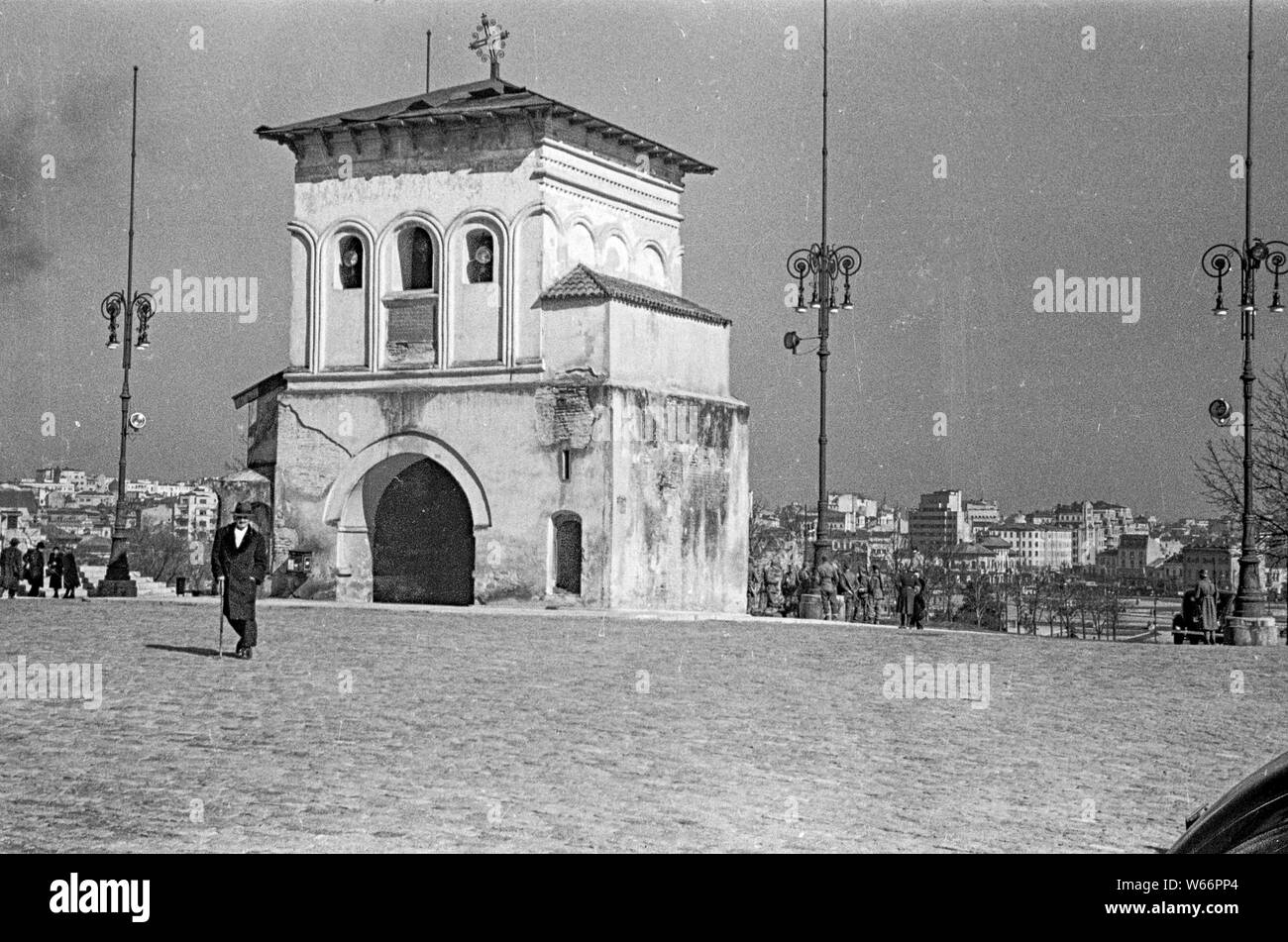 City scape di Bukarest, Romania nel 1942 durante la seconda guerra mondiale 2 Foto Stock