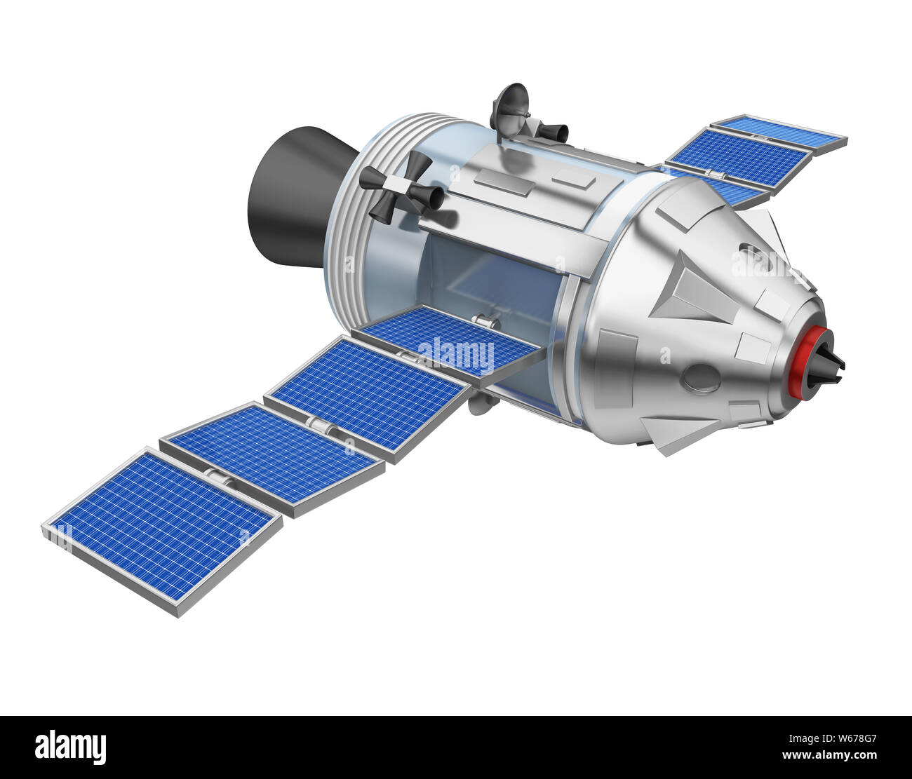 Comando di Apollo e il modulo di servizio isolato Foto Stock