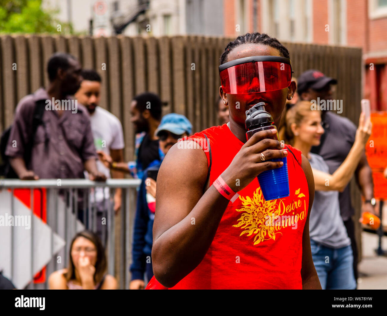 Caraibi parata nel centro di Montreal Foto Stock