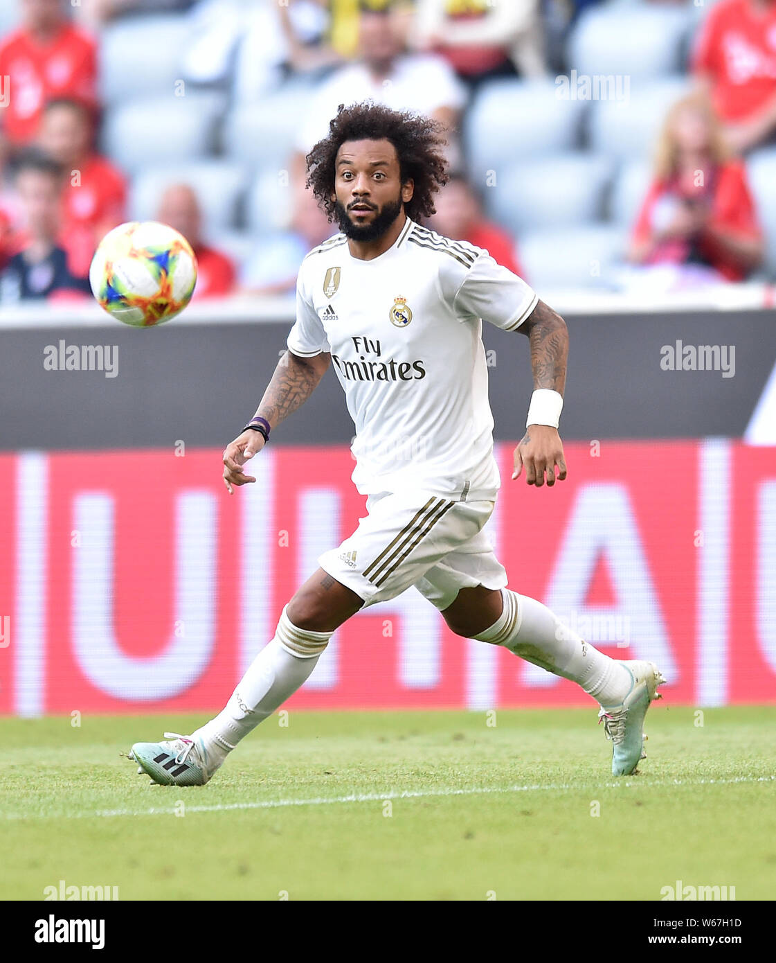 Monaco di Baviera, Germania - 30 Luglio: Marcelo Vieira durante la Audi Cup 2019 semi final match tra Real Madrid e Tottenham Hotspur a Allianz Arena sulla luglio 30, 2019 a Monaco di Baviera, Germania. (Foto di PressFocus/MB Media) Foto Stock