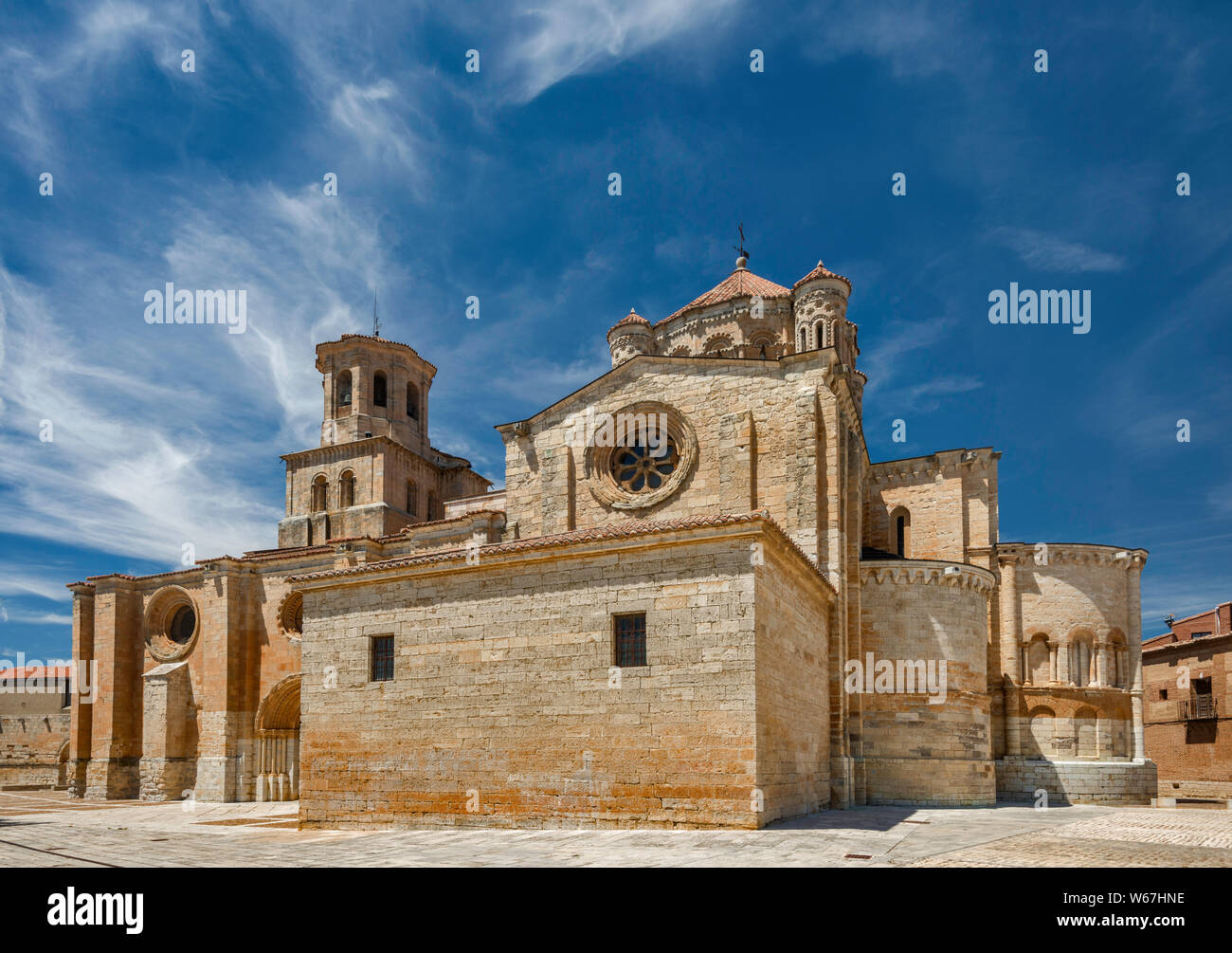 Colegiata de Santa Maria la Mayor, XII secolo in stile romanico chiesa collegiata, Toro, provincia di Zamora, Castilla y Leon, Spagna Foto Stock